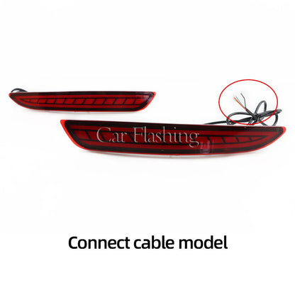 2Pcs for Mazda 3 Mazda3 Axela 2019 2020 2021 Car Rear Fog Lamp LED Rear Bumper Brake Light Dynamic Turn Signal Light Reflector