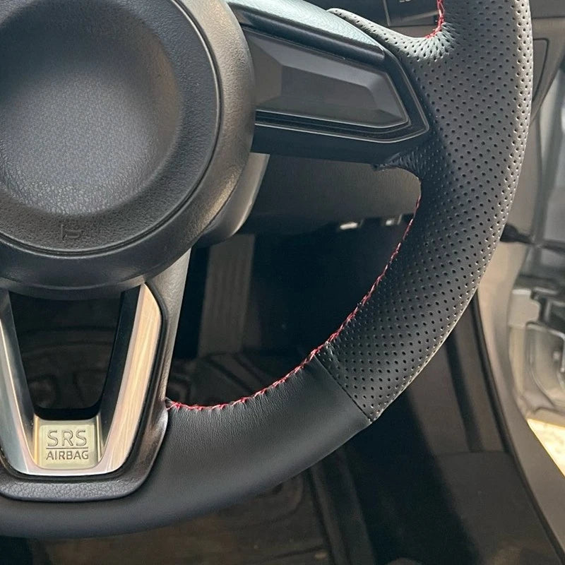 Artificial Leather Braid Car Steering Wheel Cover for Mazda 3 Axela 2017-2018 Mazda 6 Atenza CX-3 CX-5 CX-9 Car Accessories